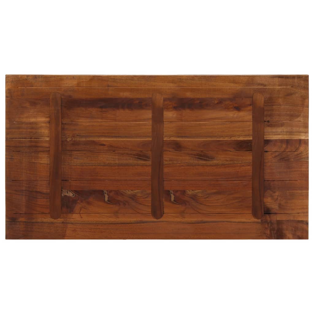 Table Top 110x60x3.8 cm Rectangular Solid Wood Reclaimed