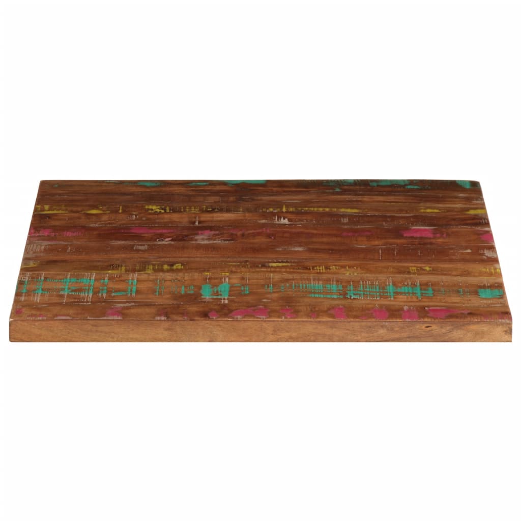 Table Top 70x70x3.8 cm Square Solid Wood Reclaimed