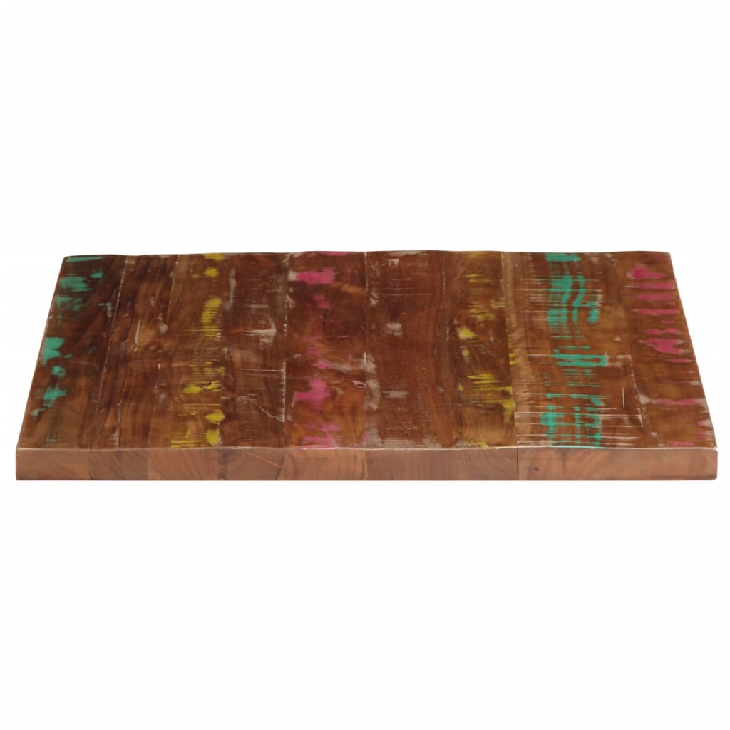 Table Top 70x70x3.8 cm Square Solid Wood Reclaimed