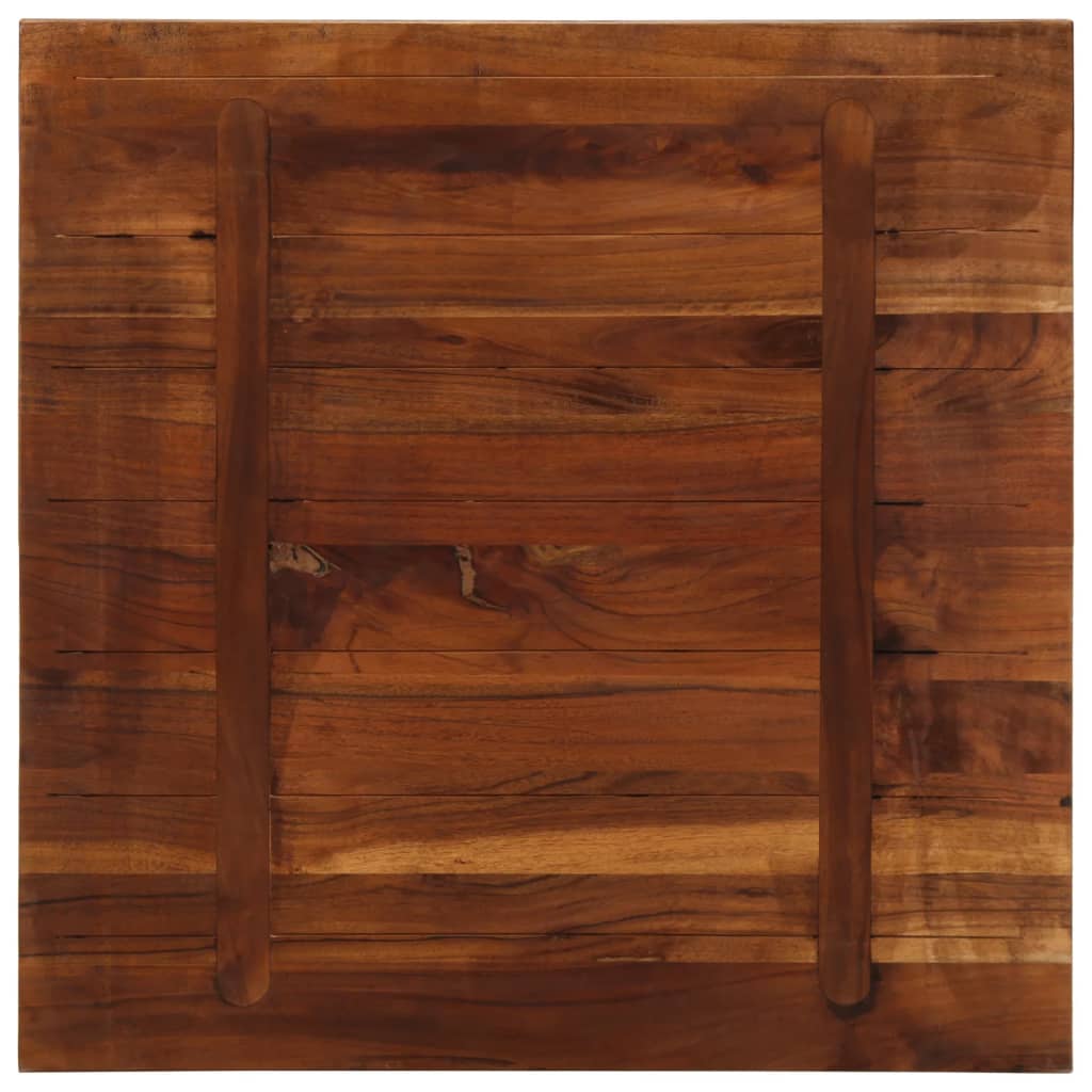 Table Top 70x70x3.8 cm Square Solid Wood Reclaimed