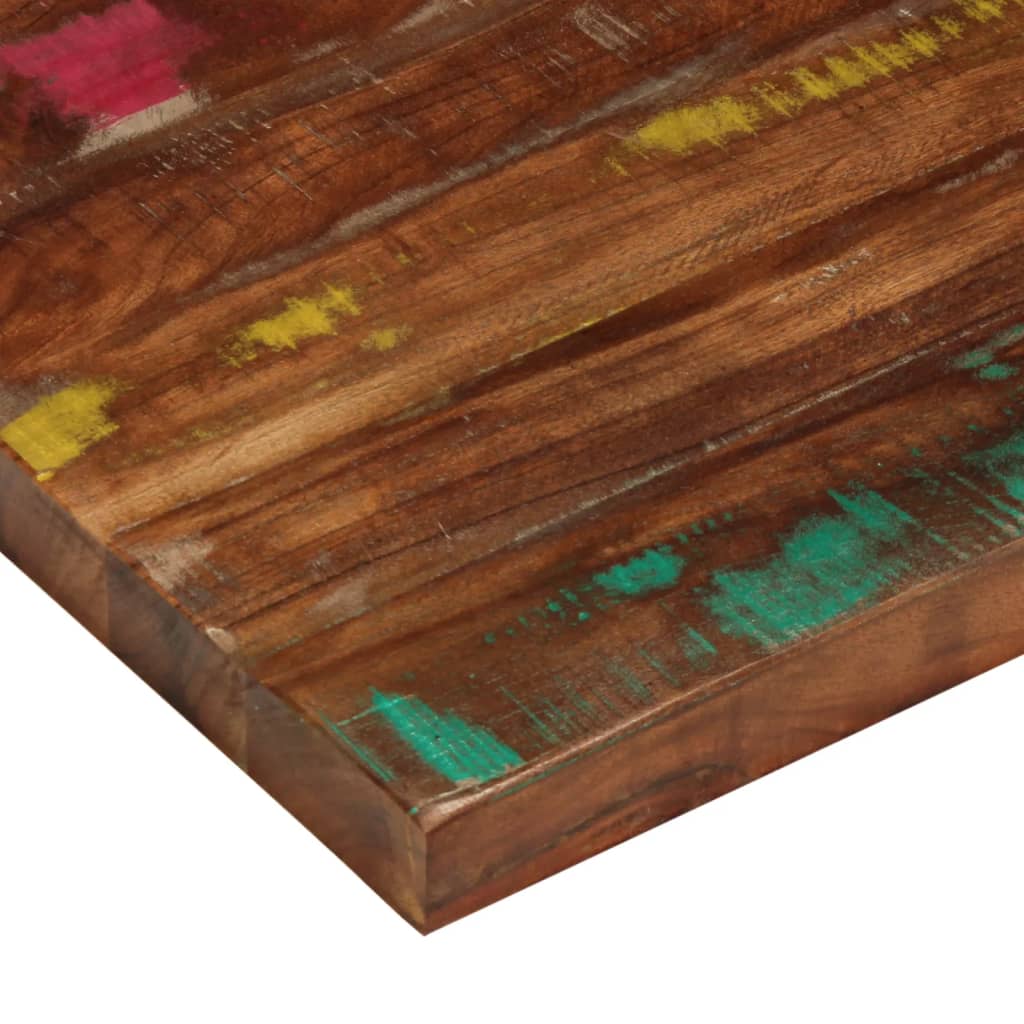 Table Top 70x70x3.8 cm Square Solid Wood Reclaimed