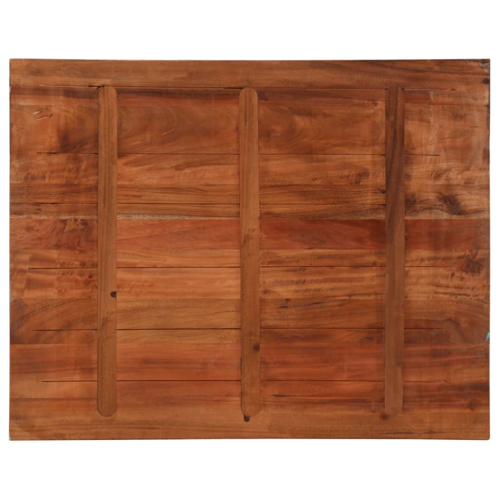 Table Top 100x80x3.8 cm Rectangular Solid Wood Reclaimed