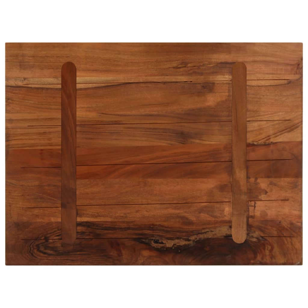 Table Top 70x60x2.5 cm Rectangular Solid Wood Reclaimed