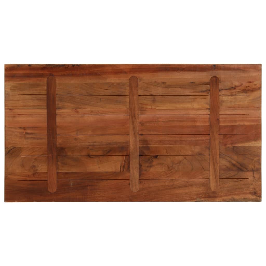 Table Top 100x60x2.5 cm Rectangular Solid Wood Reclaimed