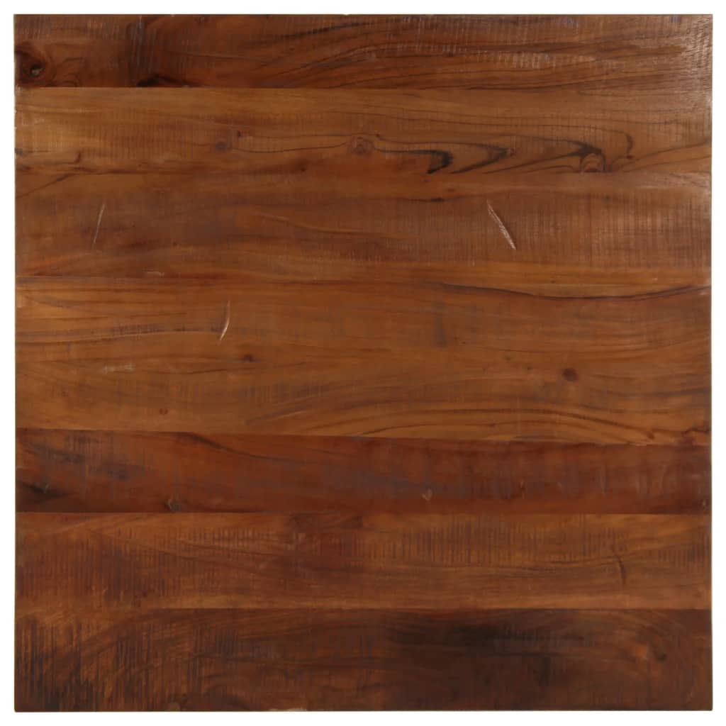 Table Top 70x70x2.5 cm Square Solid Wood Reclaimed