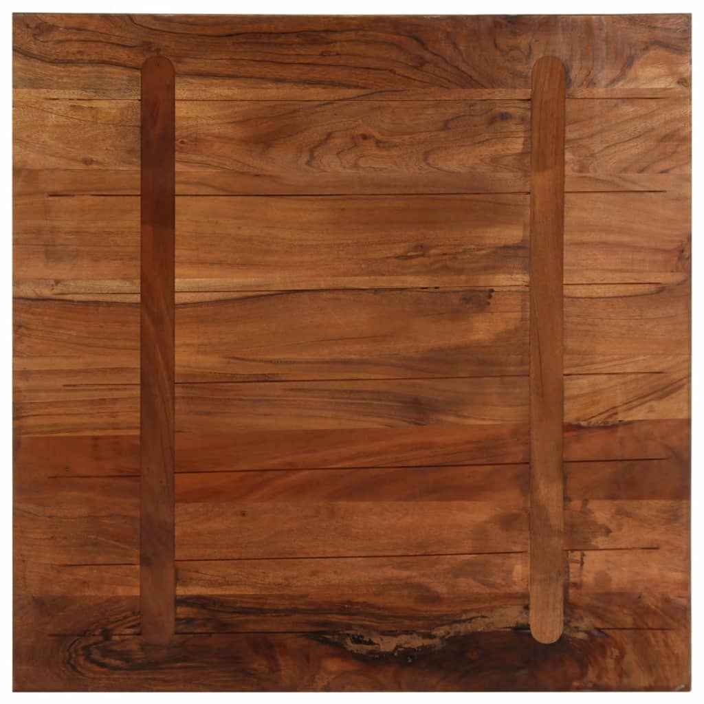 Table Top 70x70x2.5 cm Square Solid Wood Reclaimed
