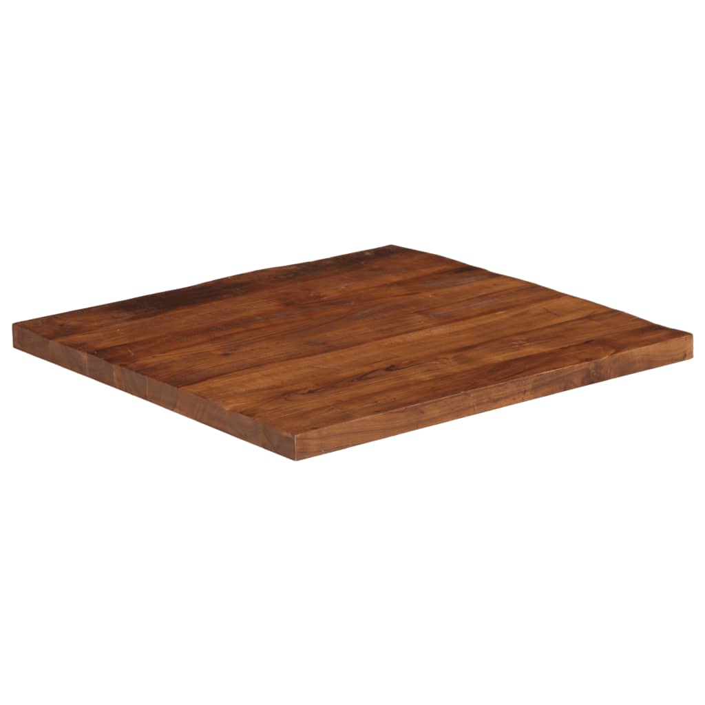 Table Top 80x80x2.5 cm Square Solid Wood Reclaimed