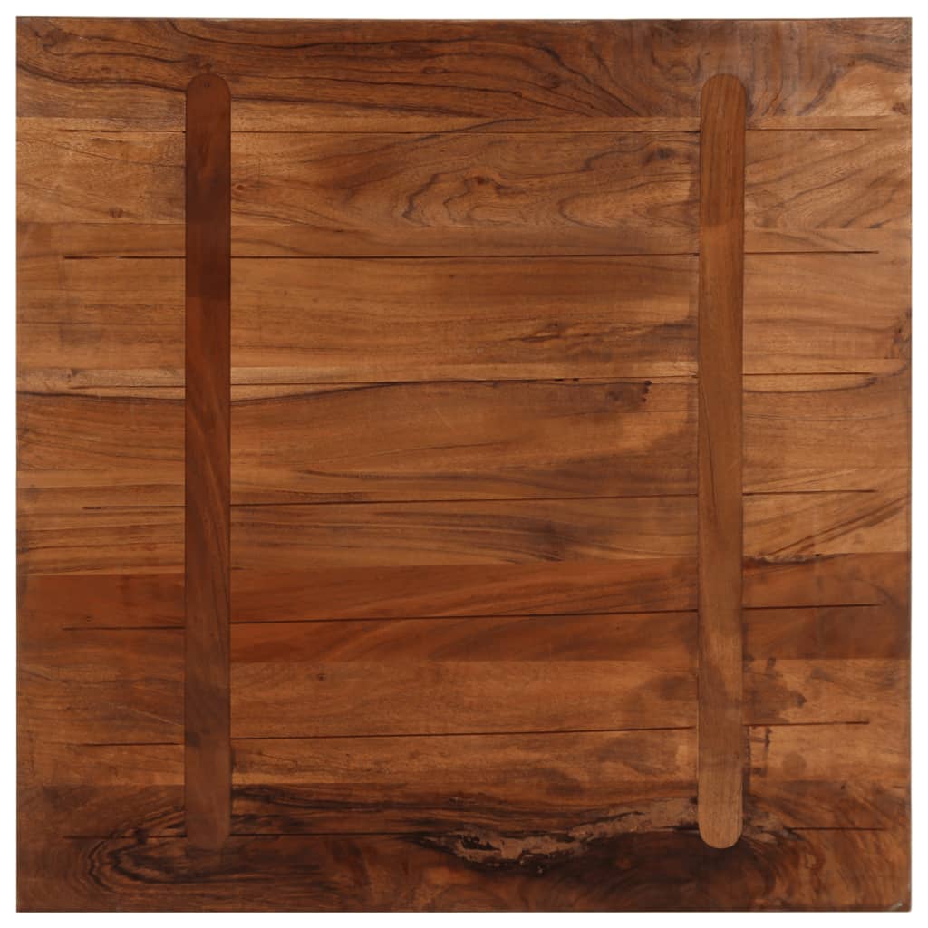 Table Top 80x80x2.5 cm Square Solid Wood Reclaimed