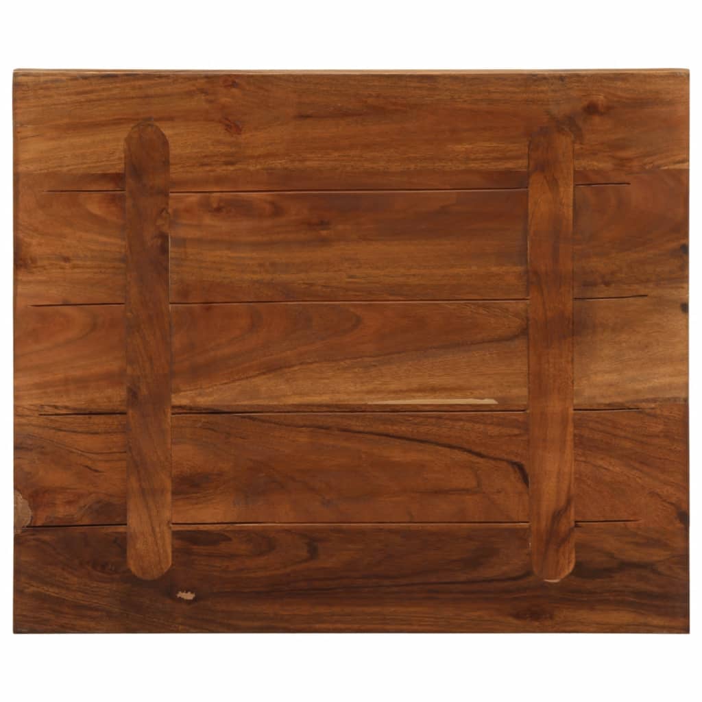 Table Top 60x50x3.8 cm Rectangular Solid Wood Reclaimed