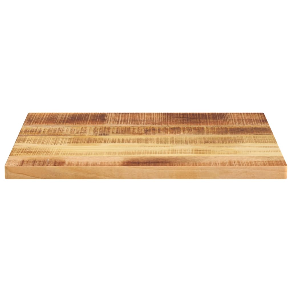Solid Mango Wood Table Top 60x50x2.5 cm - Rustic Rectangular Design
