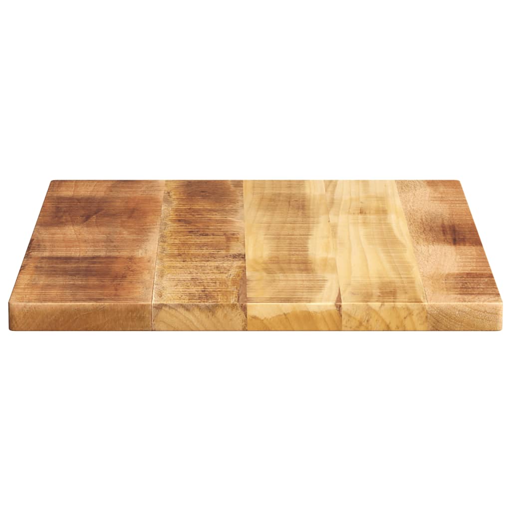 Solid Mango Wood Table Top 60x50x2.5 cm - Rustic Rectangular Design
