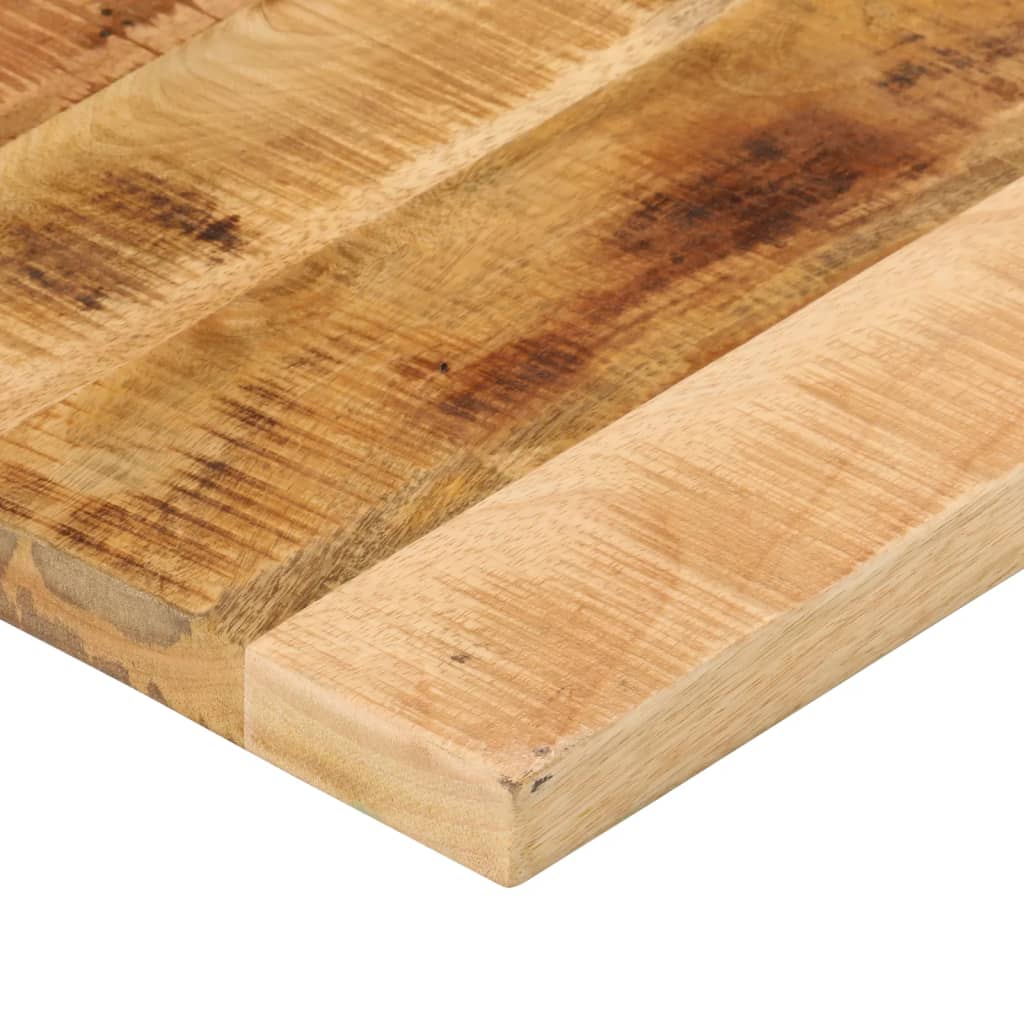 Solid Mango Wood Table Top 60x50x2.5 cm - Rustic Rectangular Design