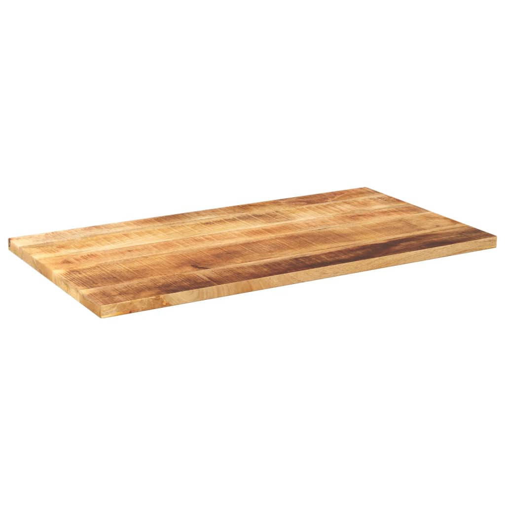 Solid Mango Wood Table Top 100x50x3.8 cm - Rustic Rectangular Design