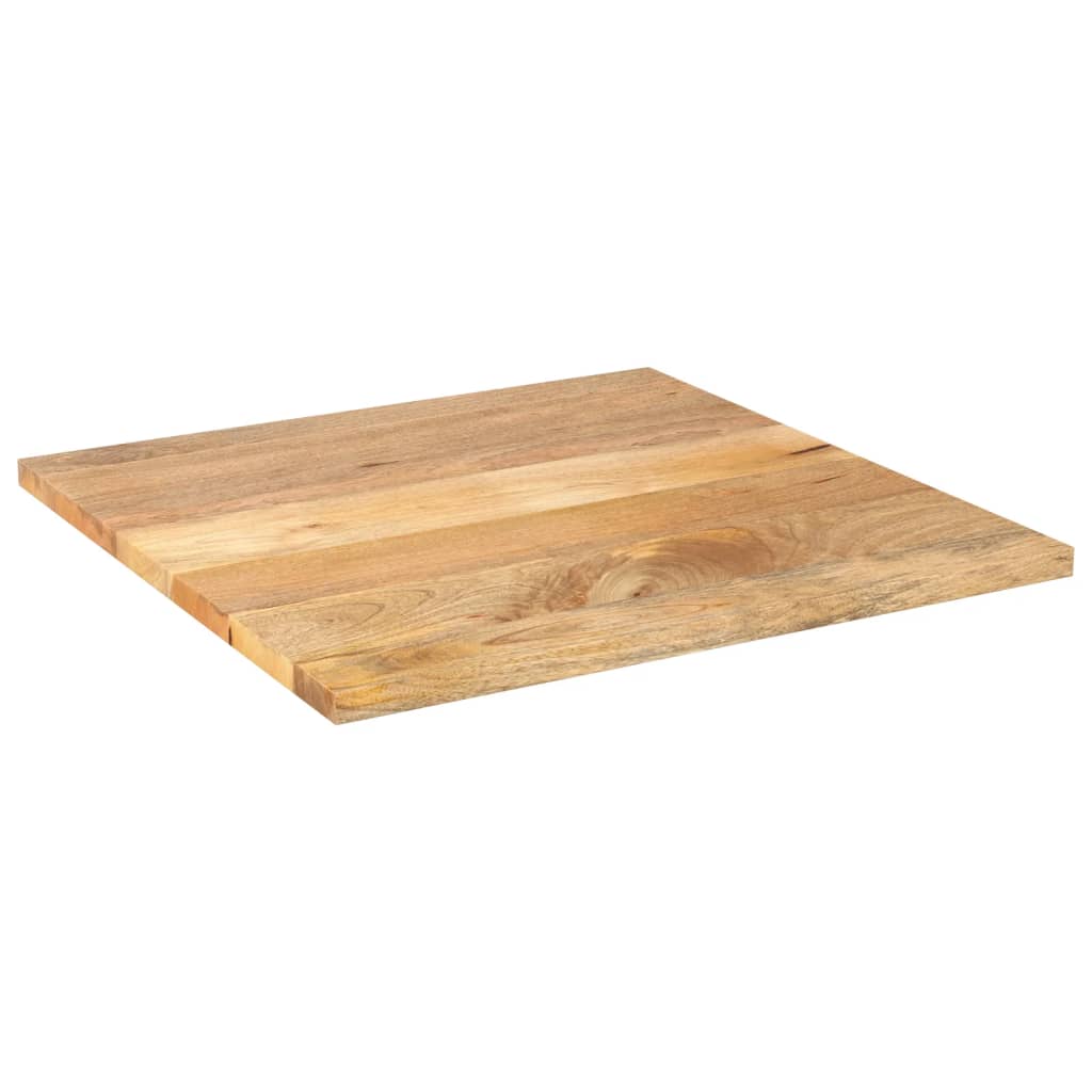 Solid Mango Wood Square Table Top, 70x70x2.5 cm