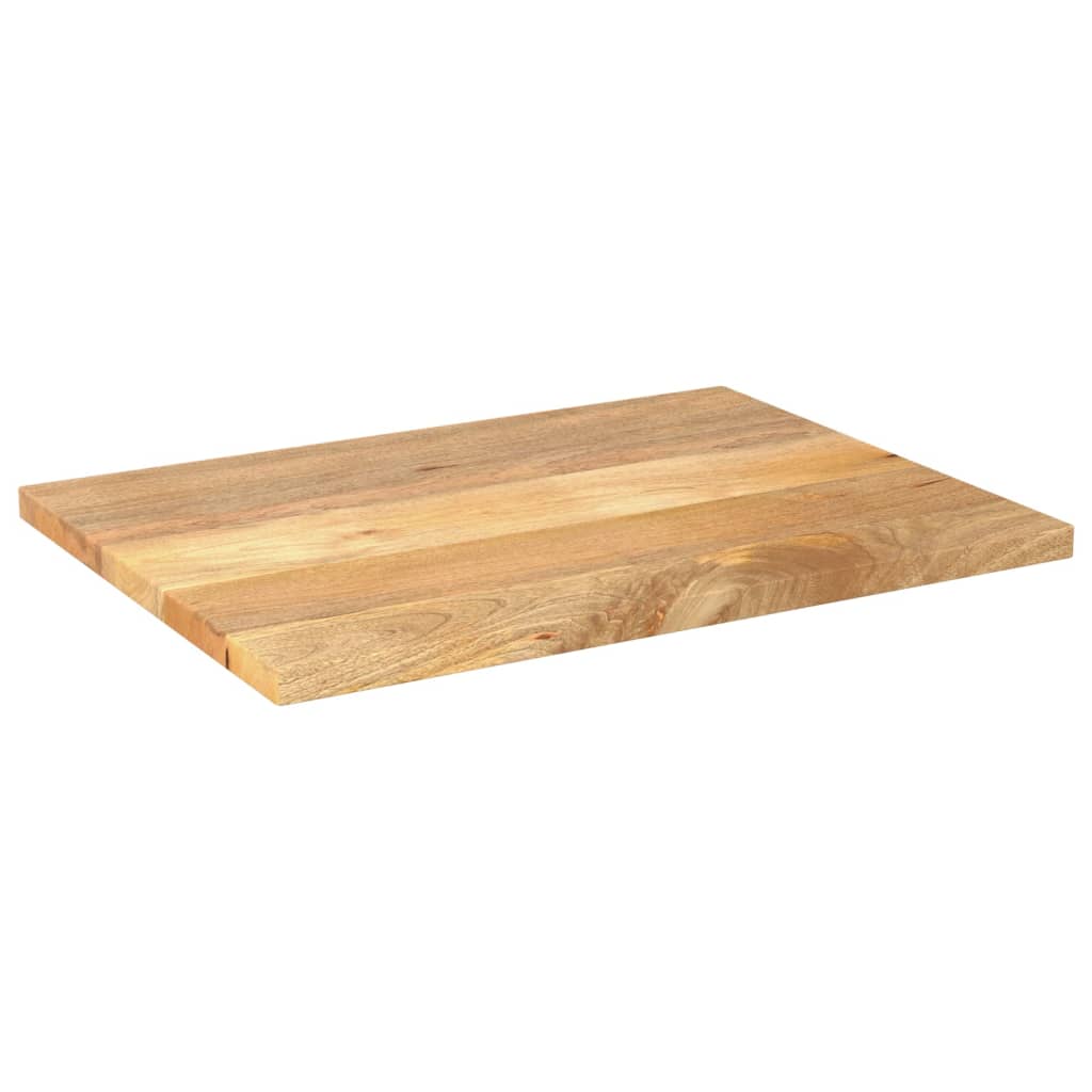 Solid Wood Mango Table Top - 80x60x3.8 cm Rectangular Design