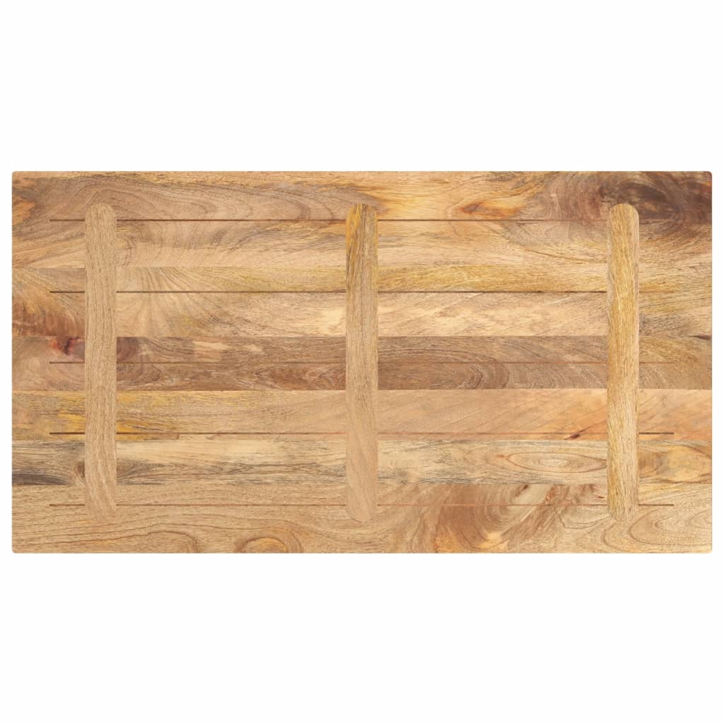 Solid Wood Mango Table Top - 110x60x3.8 cm, Rectangular Design