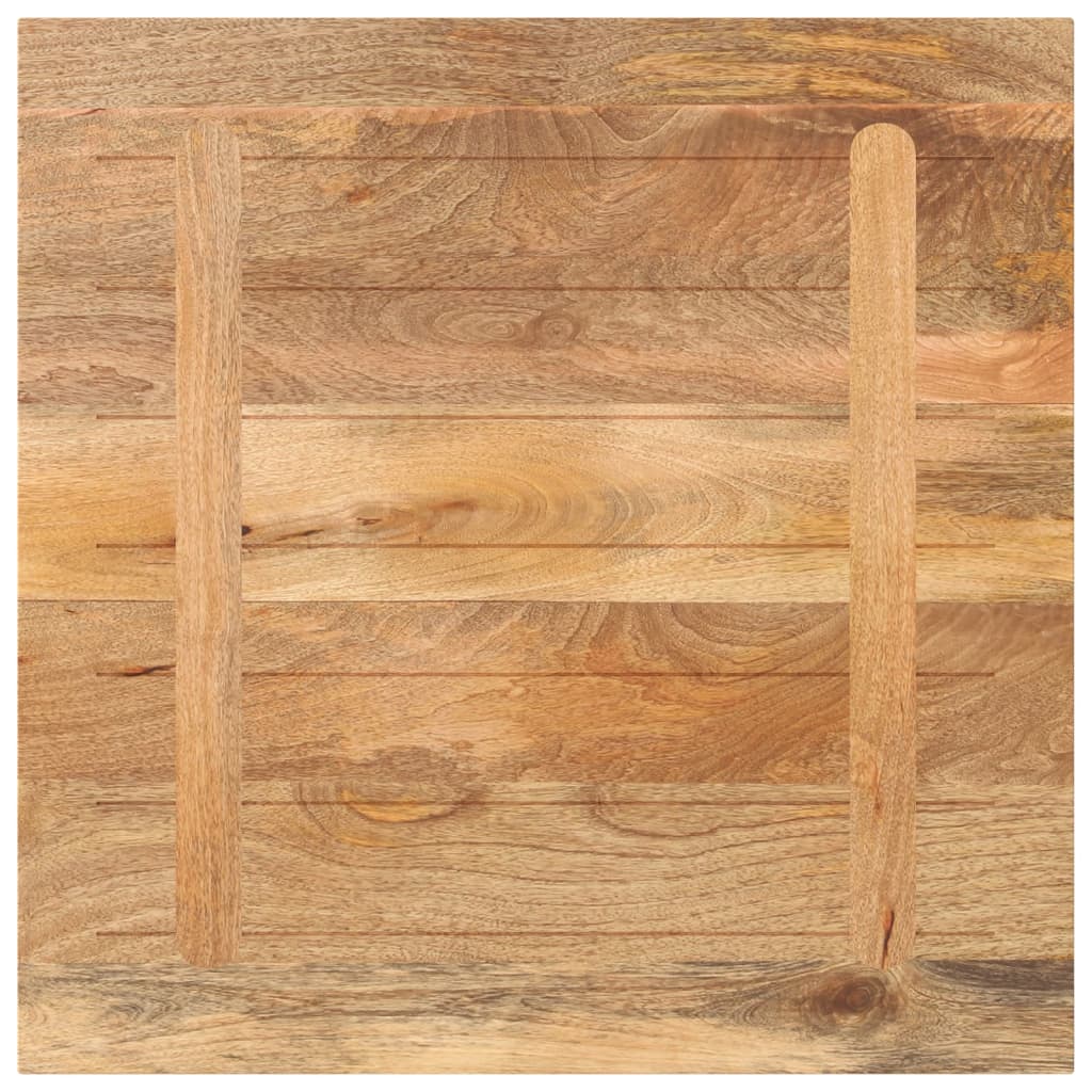 Solid Mango Wood Table Top, Square 80x80 cm, Durable Design