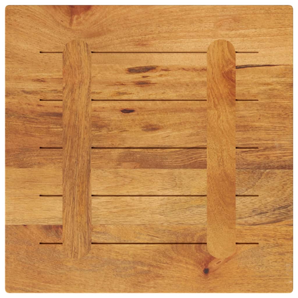 Solid Mango Wood Table Top - 60x60x2.5 cm Square Design