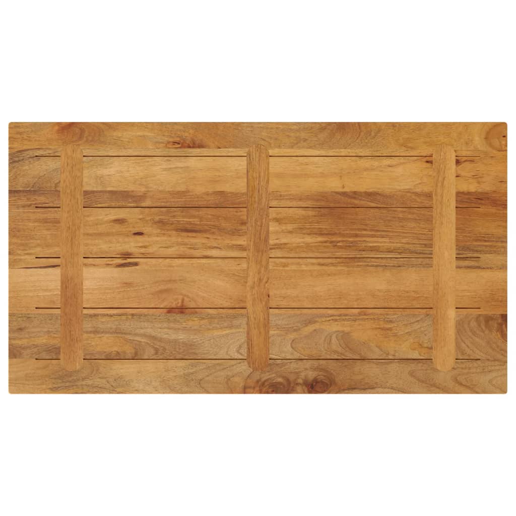 Solid Mango Wood Rectangular Table Top 100x50x3.8 cm