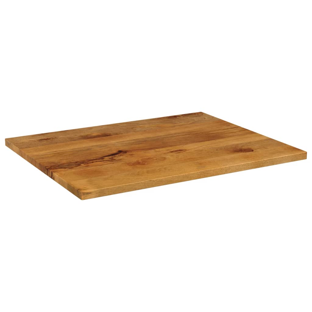Solid Mango Wood Table Top - 90x80x3.8 cm Rectangular Design