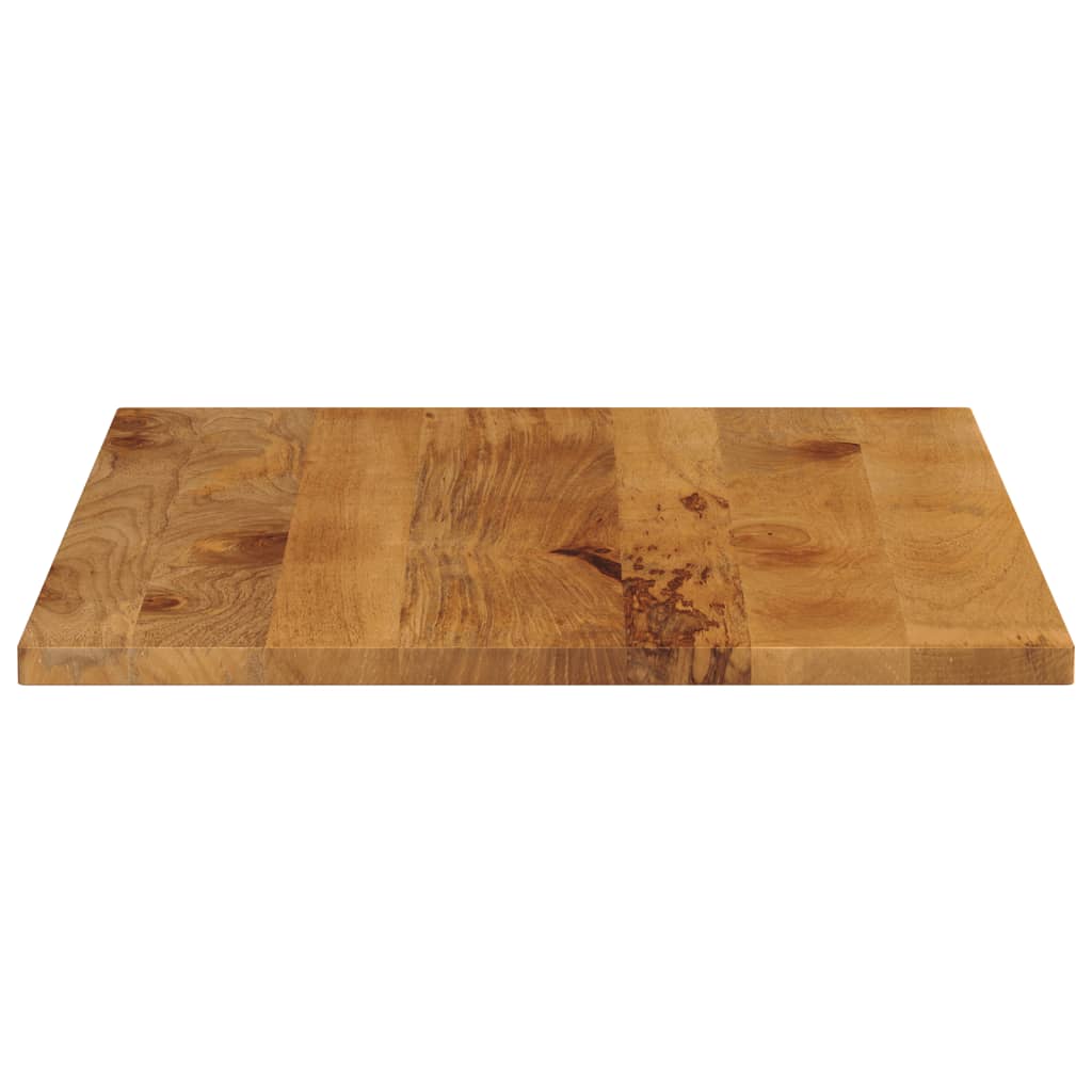 Solid Mango Wood Table Top - 90x80x3.8 cm Rectangular Design