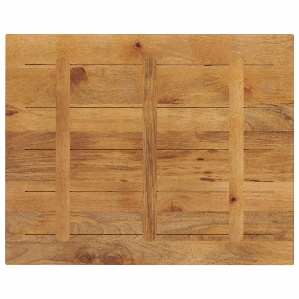 Solid Mango Wood Table Top - 90x80x3.8 cm Rectangular Design