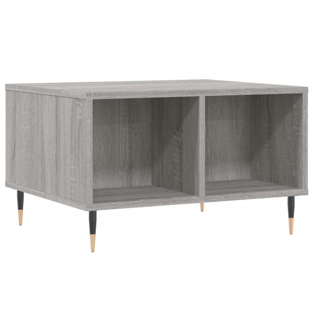 Coffee Table Grey Sonoma 60x50x36.5 cm Engineered Wood