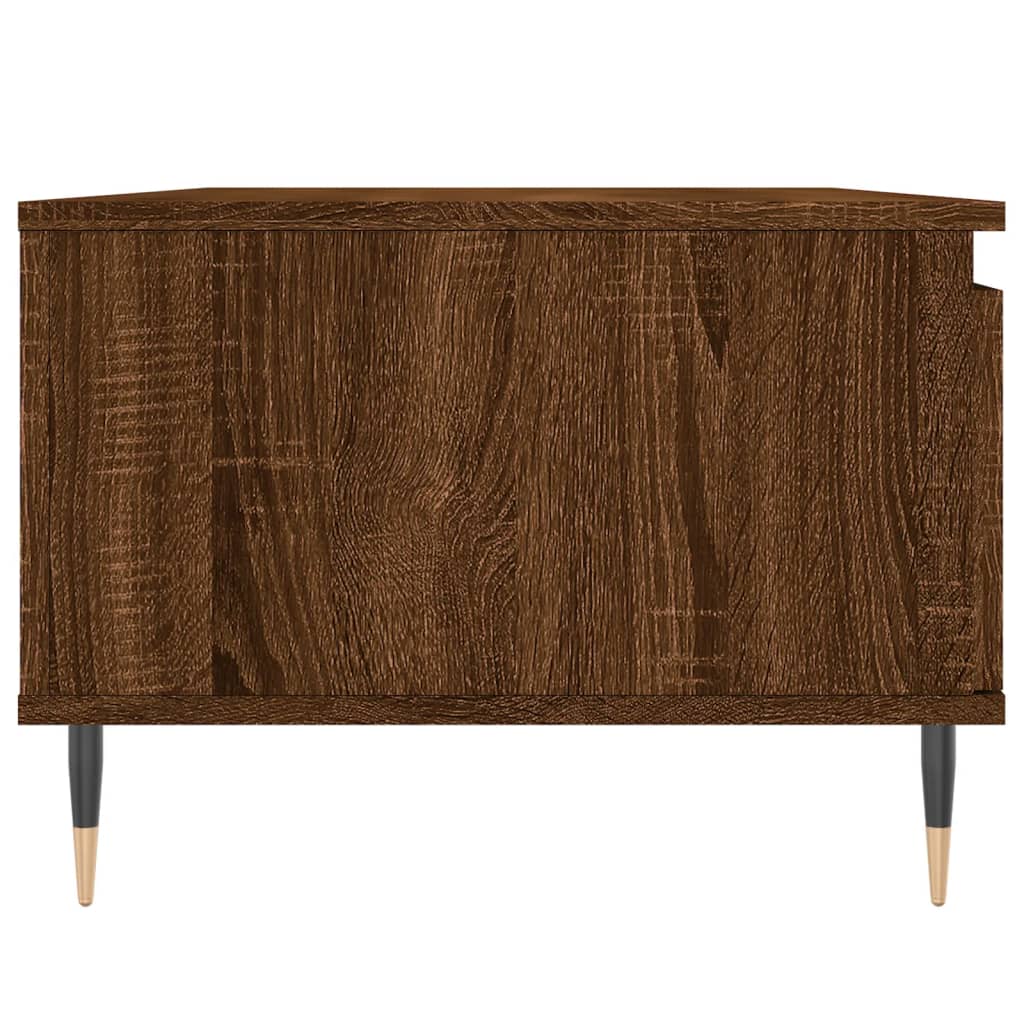 Coffee Table Brown Oak 90x50x36.5 cm Engineered Wood