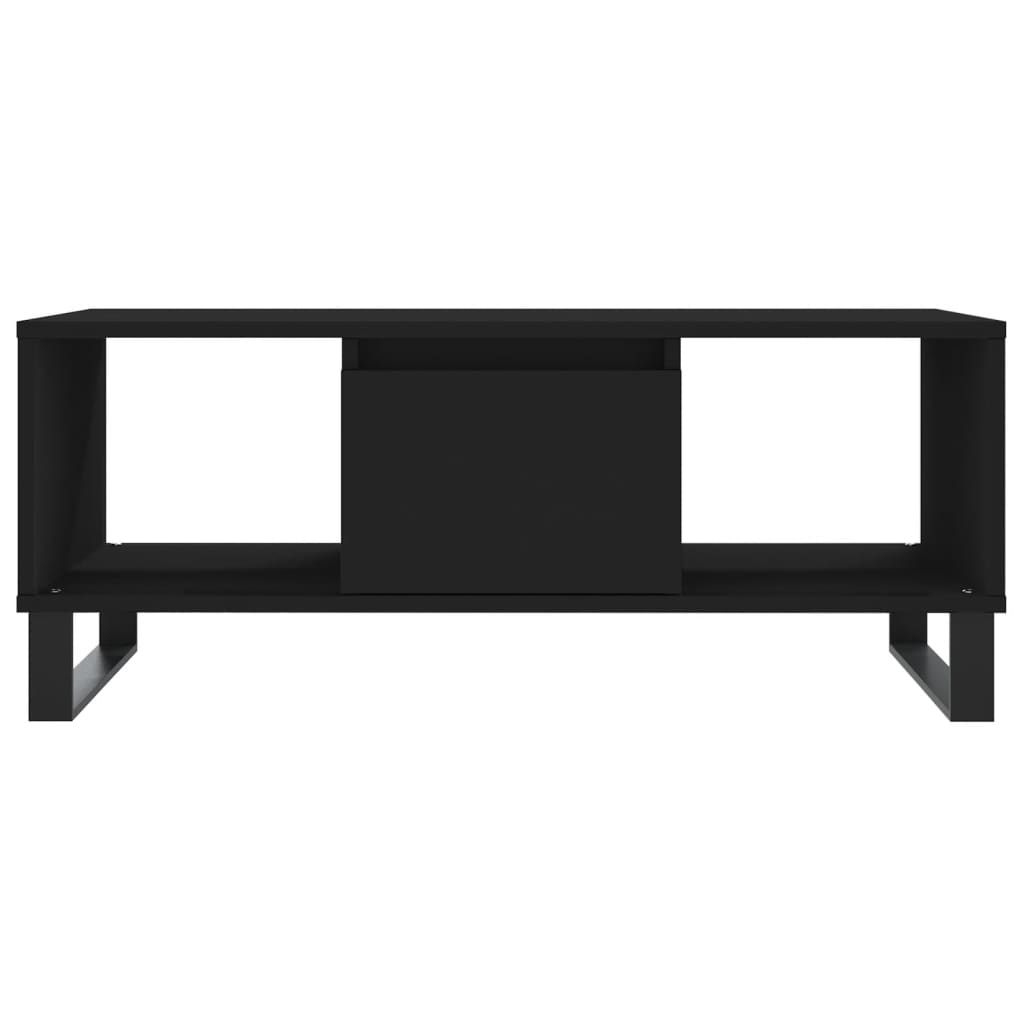 Coffee Table Black 90x50x36.5 cm Engineered Wood