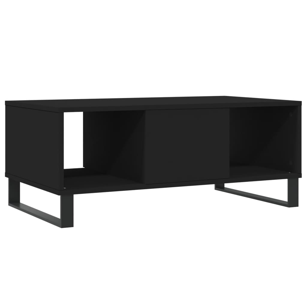 Coffee Table Black 90x50x36.5 cm Engineered Wood