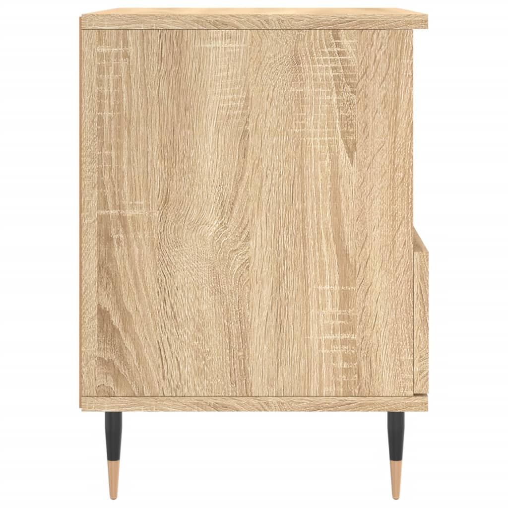 Sonoma Oak Bedside Cabinets Set, 40x35x50 cm, Engineered Wood (2 pcs)