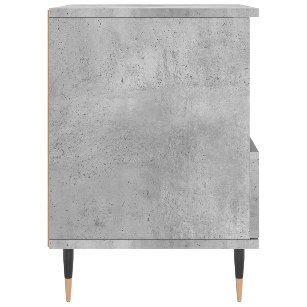 Concrete Grey Bedside Cabinet, 40x35x50 cm, Engineered Wood