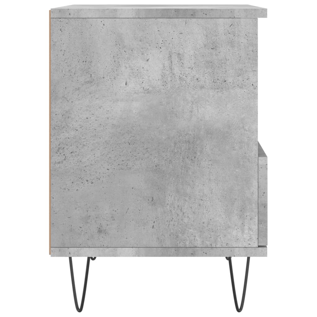Concrete Grey Bedside Cabinet, 40x35x50 cm, Engineered Wood