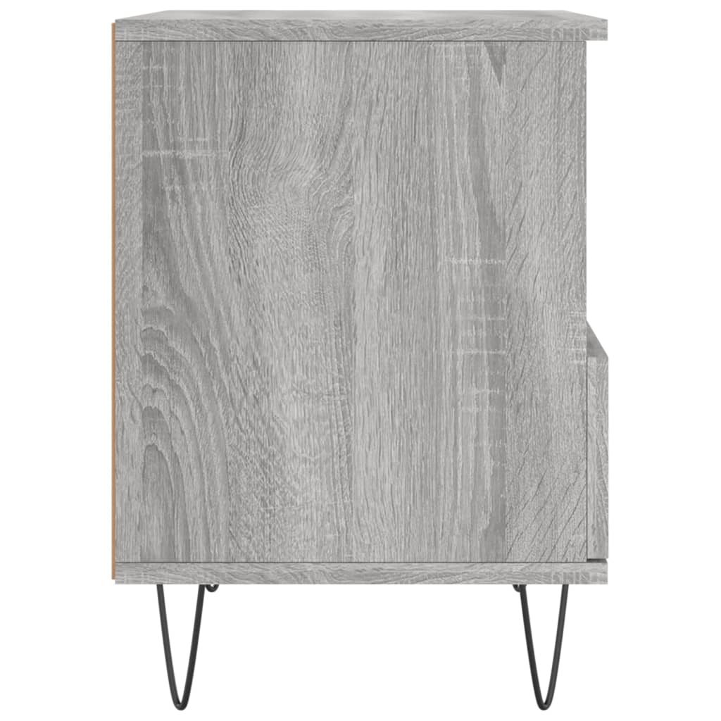 Grey Sonoma Bedside Cabinet 40x35x50 cm - Engineered Wood