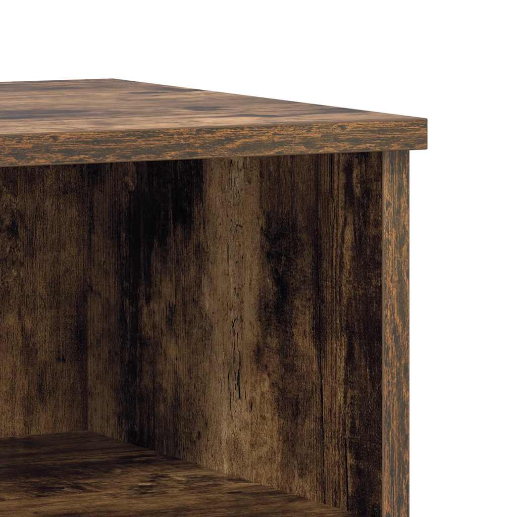 Smoked Oak Bedside Cabinet, 40x35x50 cm - Engineered Wood