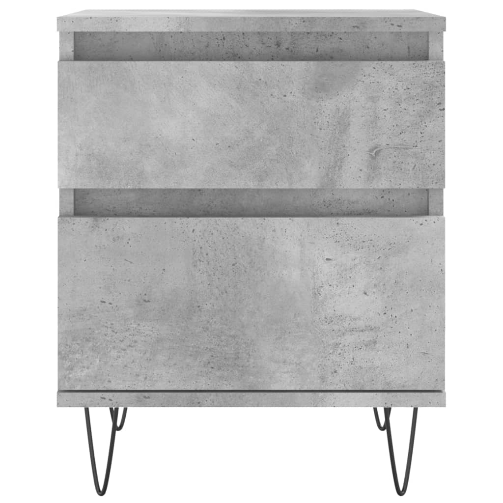Concrete Grey Bedside Cabinet, 40x35x50 cm, Engineered Wood