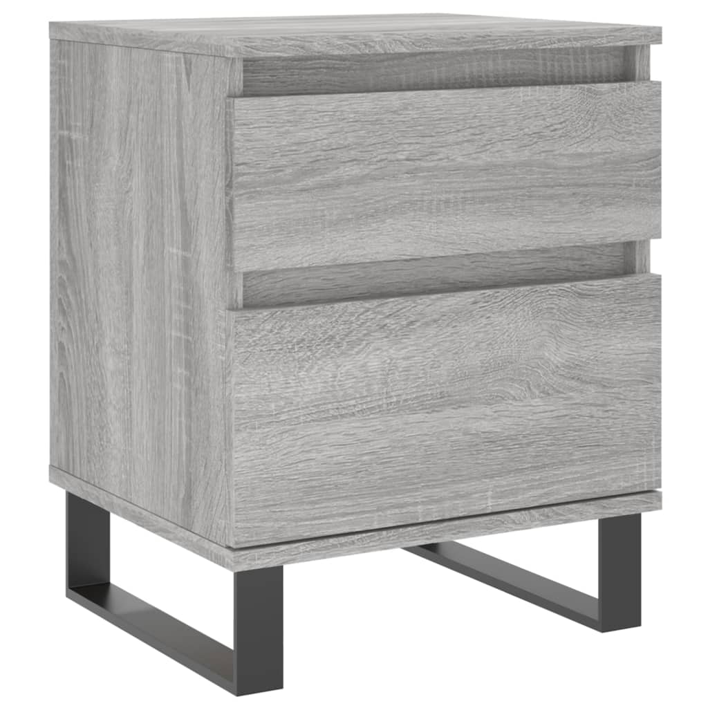 Grey Sonoma Bedside Cabinet, 40x35x50 cm - Engineered Wood
