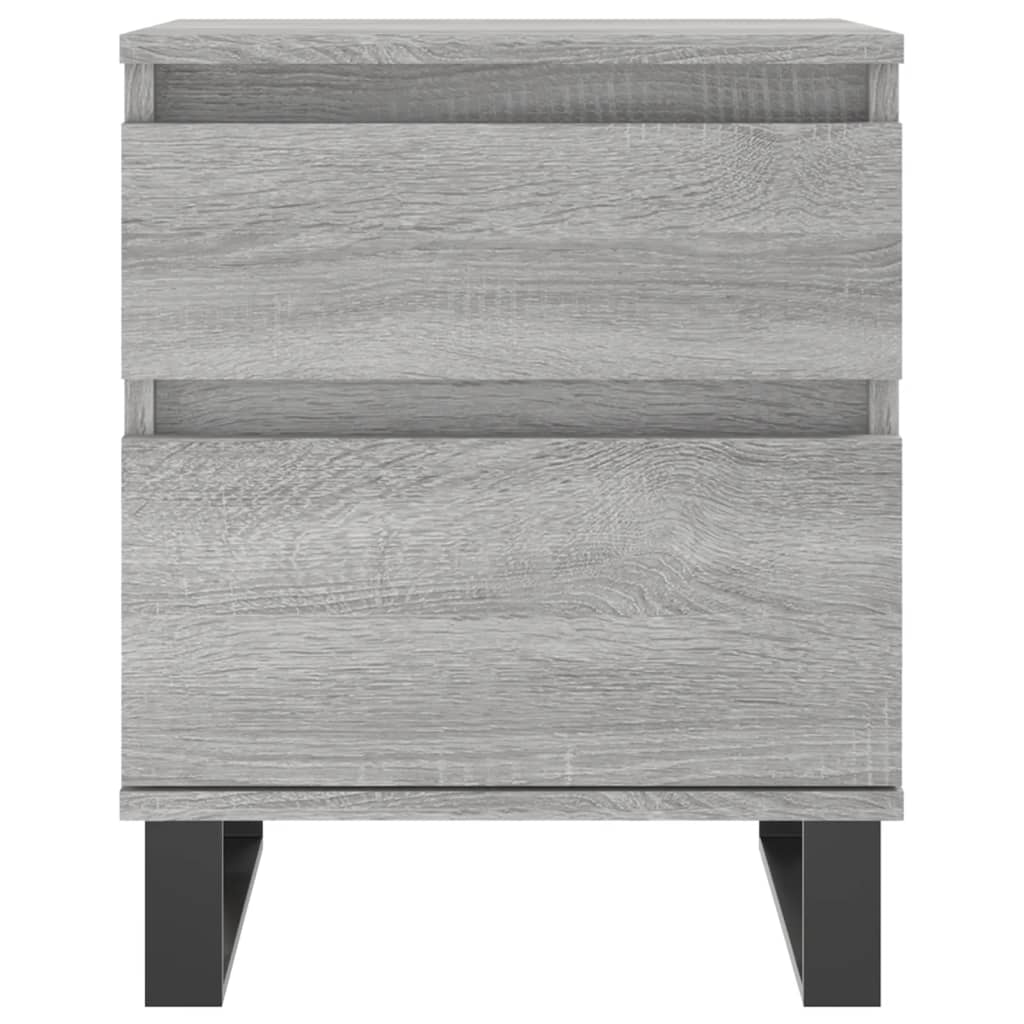 Grey Sonoma Bedside Cabinet, 40x35x50 cm - Engineered Wood