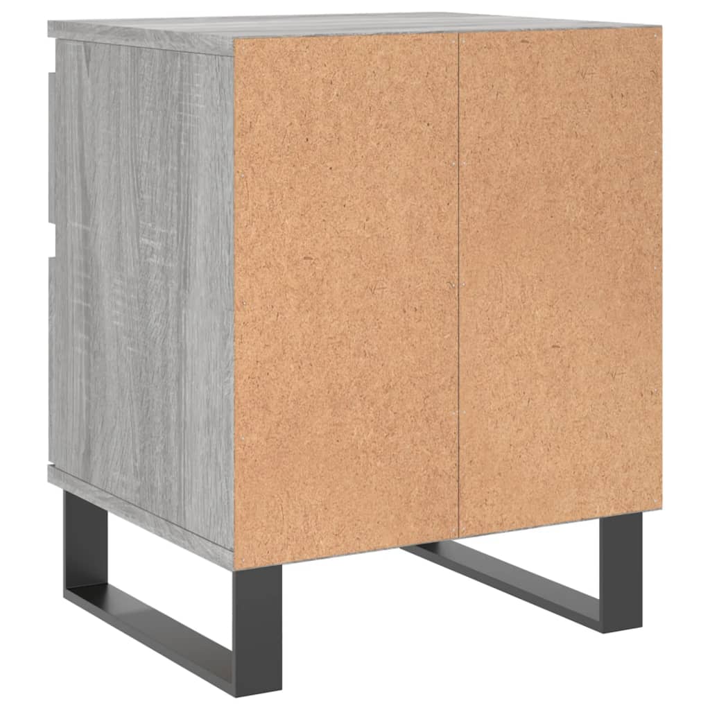 Grey Sonoma Bedside Cabinet, 40x35x50 cm - Engineered Wood