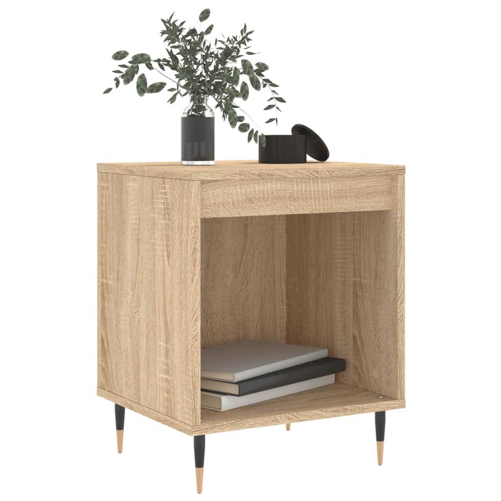 Sonoma Oak Bedside Cabinets Set - 2 Pcs, 40x35x50 cm, Wood Finish