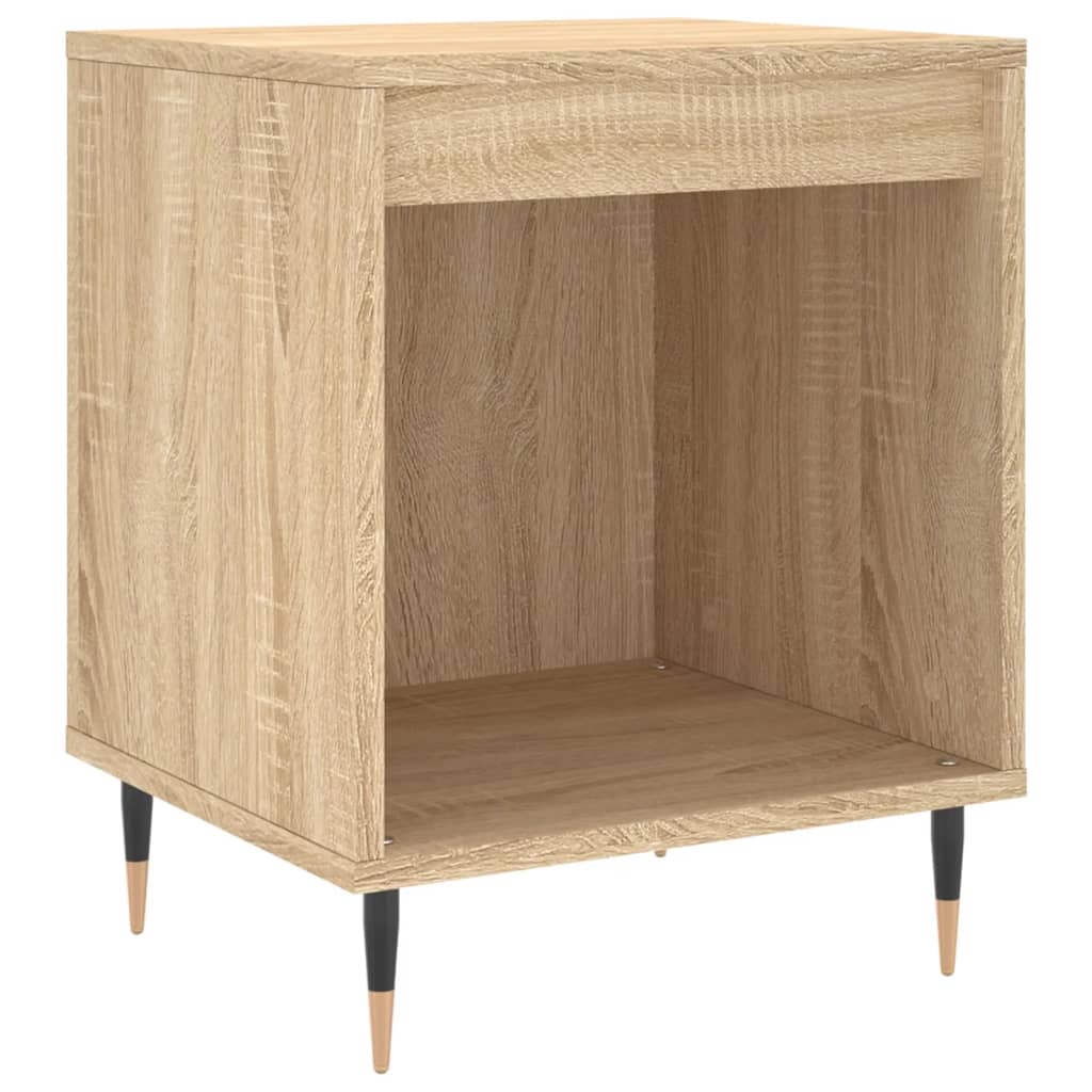 Sonoma Oak Bedside Cabinets Set - 2 Pcs, 40x35x50 cm, Wood Finish