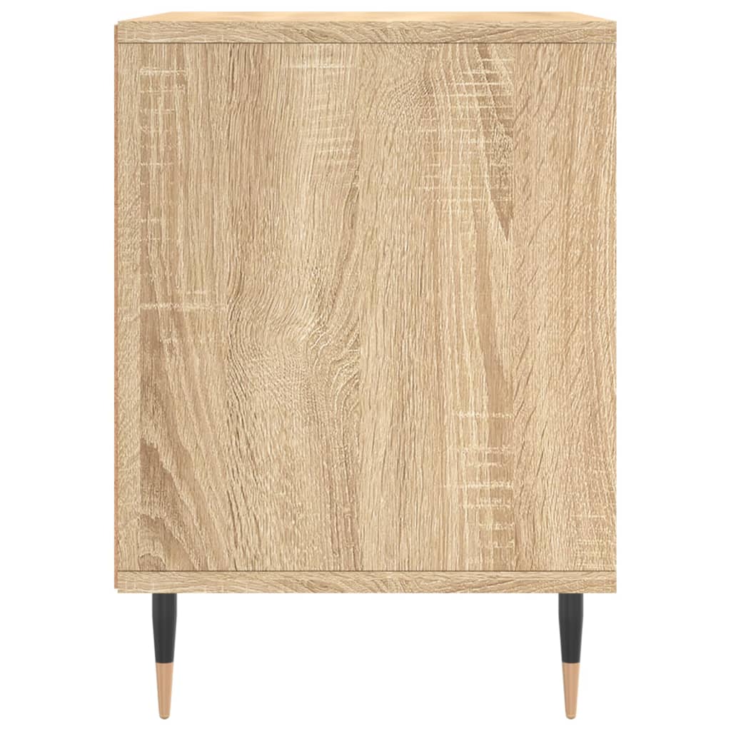 Sonoma Oak Bedside Cabinets Set - 2 Pcs, 40x35x50 cm, Wood Finish