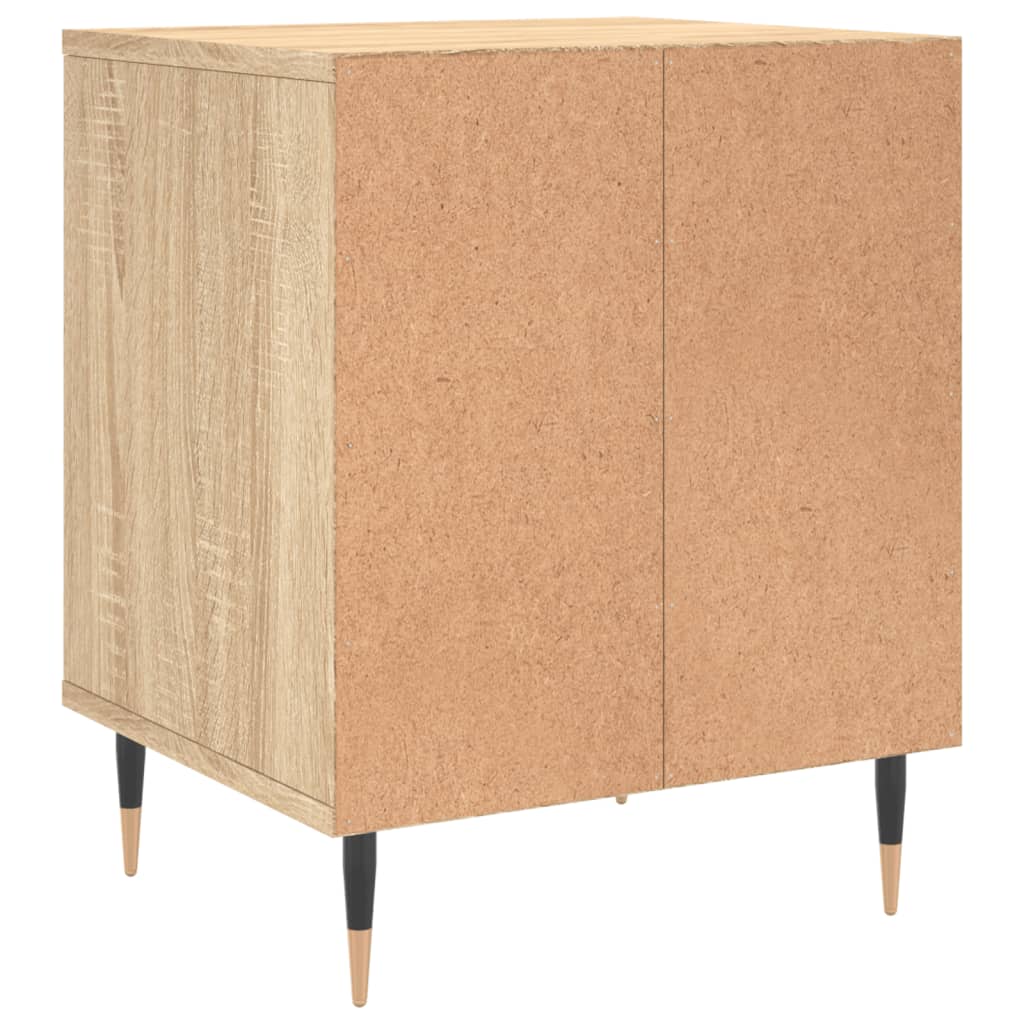 Sonoma Oak Bedside Cabinets Set - 2 Pcs, 40x35x50 cm, Wood Finish