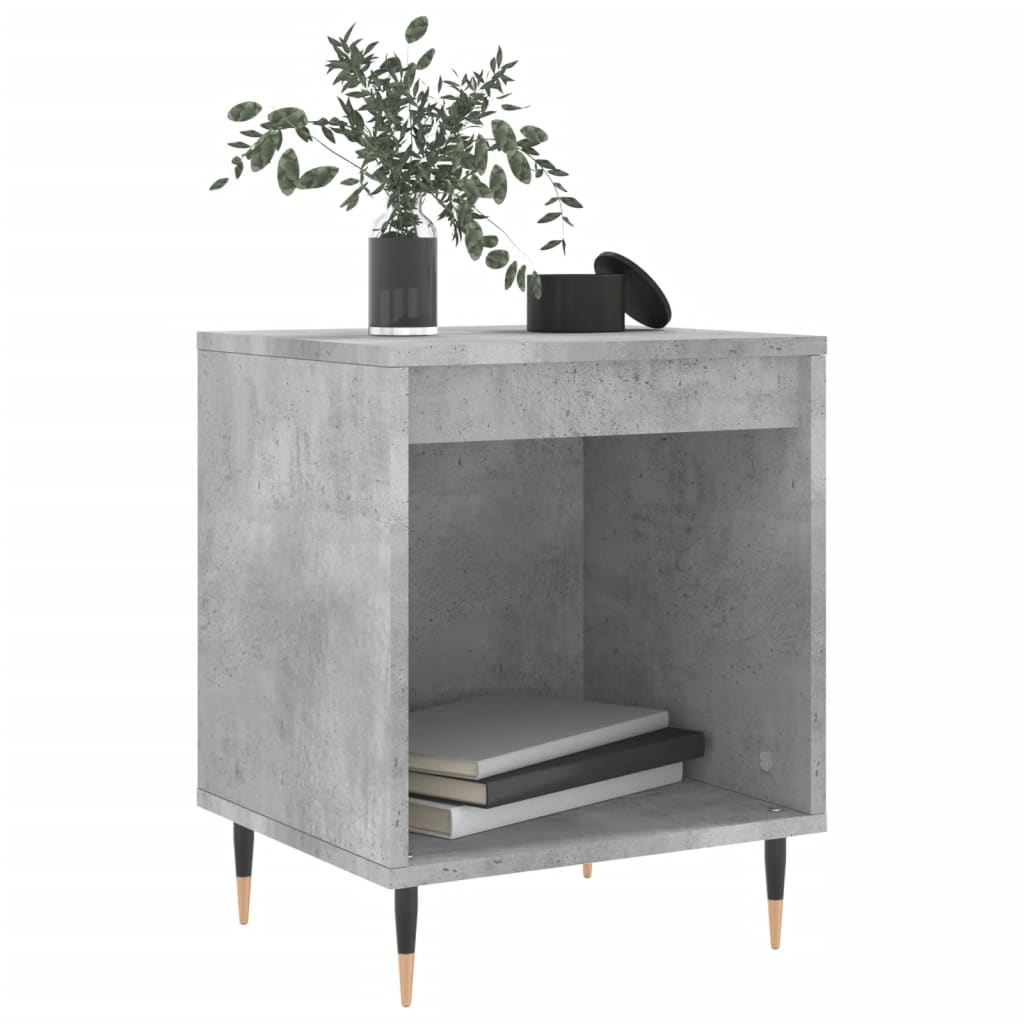 Concrete Grey Bedside Cabinet, 40x35x50 cm, Engineered Wood