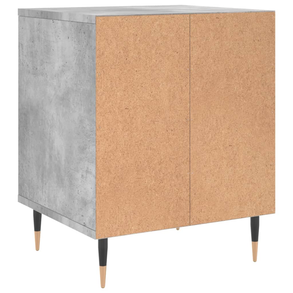 Concrete Grey Bedside Cabinet, 40x35x50 cm, Engineered Wood