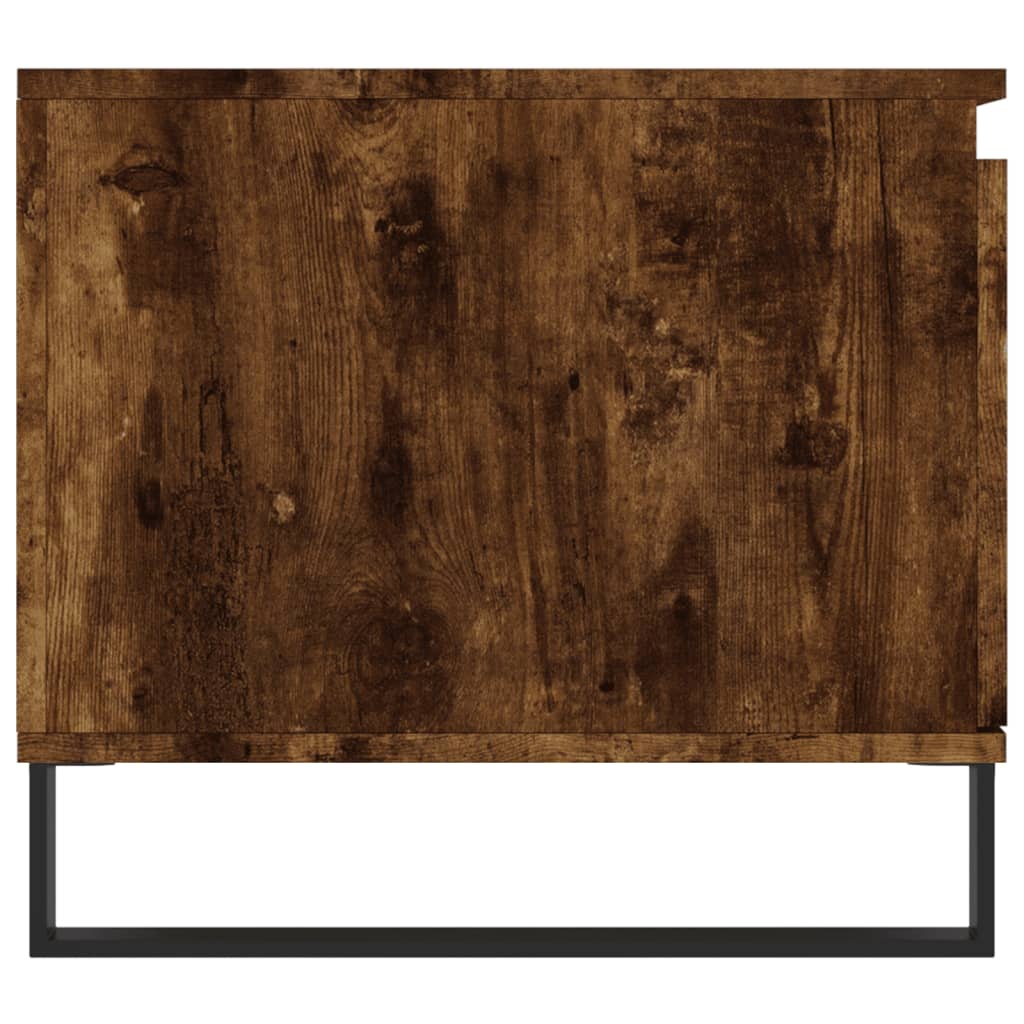 Coffee Table Smoked Oak 100x50x45 cm Engineered Wood