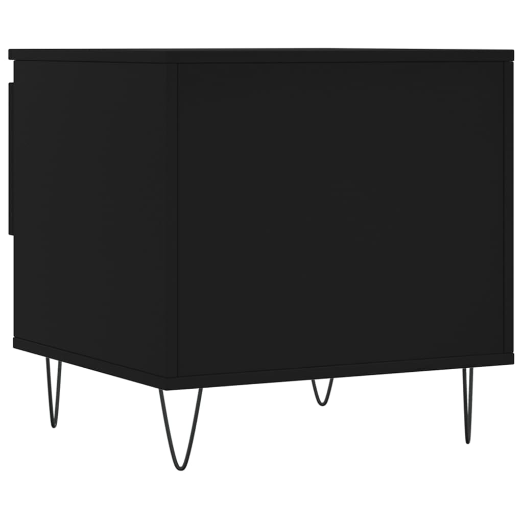 Coffee Table Black 50x46x50 cm Engineered Wood