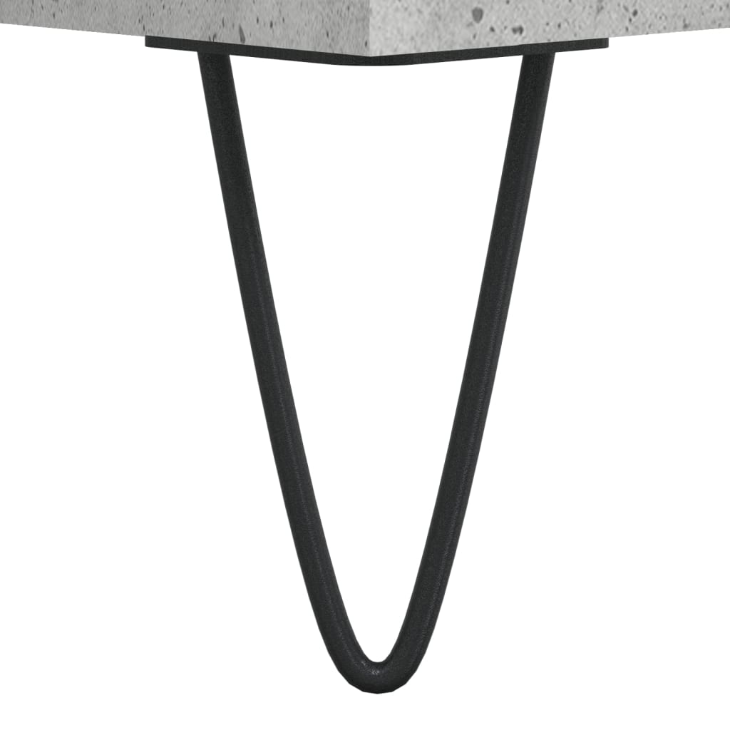 Coffee Table Concrete Grey 50x46x50 cm Engineered Wood