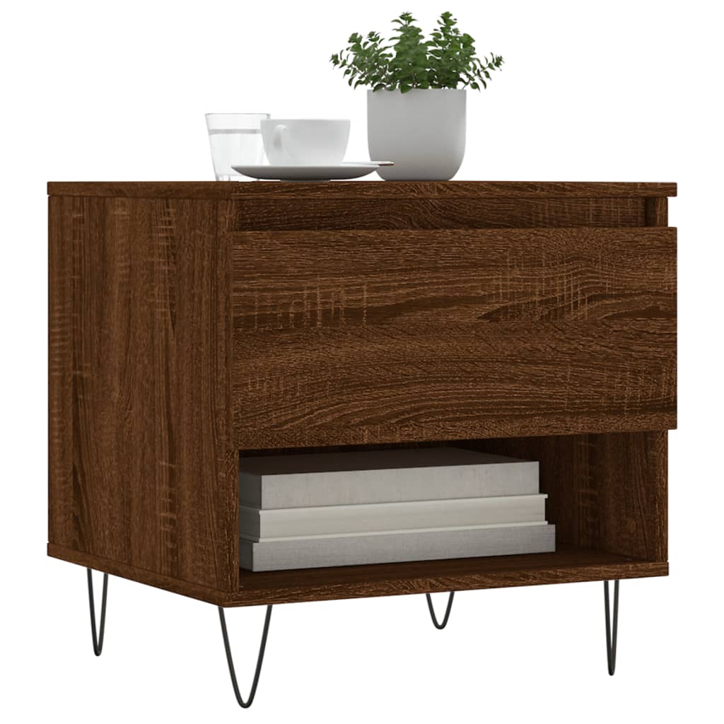 Coffee Table Brown Oak 50x46x50 cm Engineered Wood