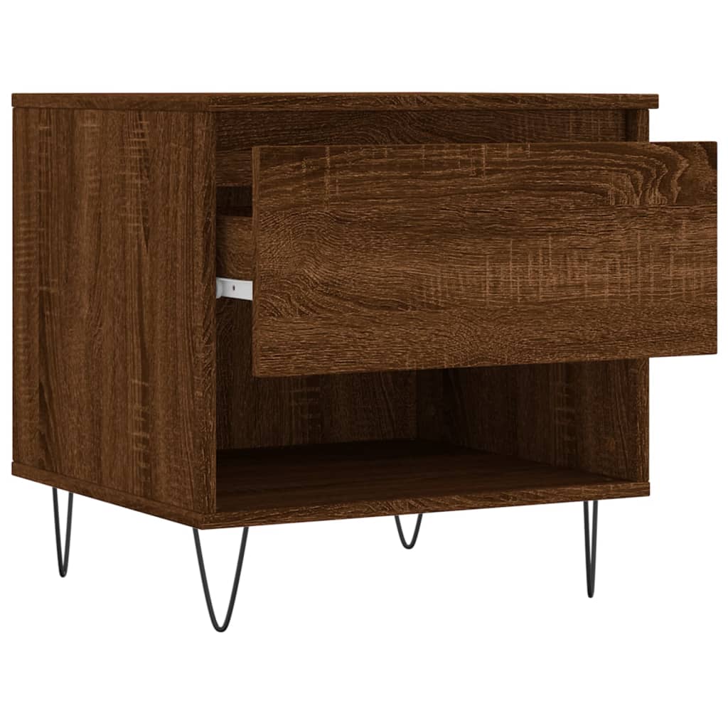 Coffee Table Brown Oak 50x46x50 cm Engineered Wood